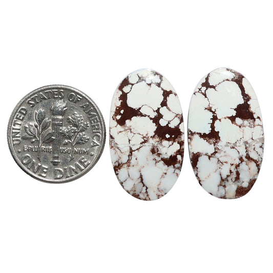 Wild Horse Jasper Pair 13.7x23.4x4 mm Oval Shape Polished Gemstone LS15-07519