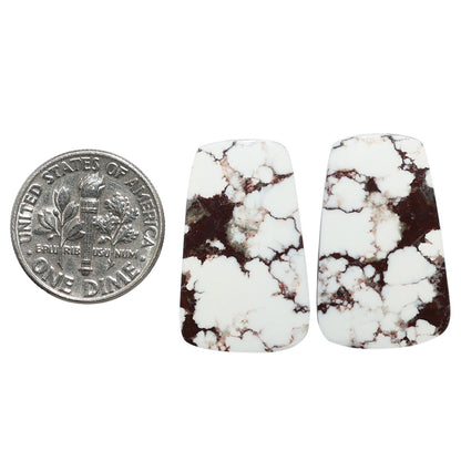 Wild Horse Jasper Pair 15.1x24.5x3.7 mm Fancy Shape Polished Gemstone LS15-07522