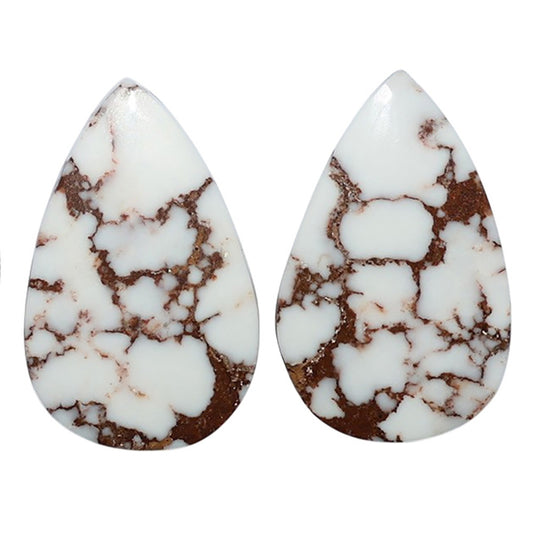 Wild Horse Jasper Pair 14.6x23x3.8 mm Pear Shape Polished Gemstone LS15-07524