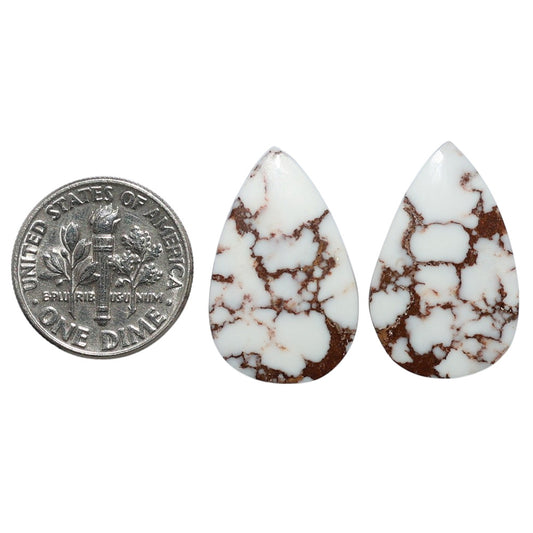 Wild Horse Jasper Pair 14.6x23x3.8 mm Pear Shape Polished Gemstone LS15-07524