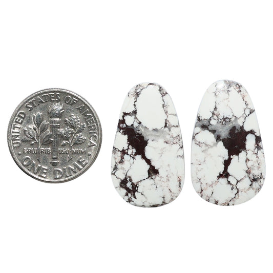 Wild Horse Jasper Pair 14x23.3x3 mm Fancy Shape Polished Gemstone LS15-07525
