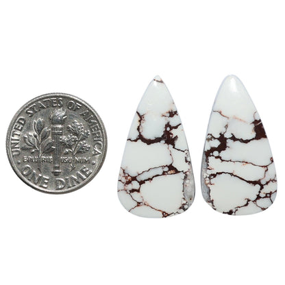 Wild Horse Jasper Pair 13.5x24.6x4 mm Pear Shape Polished Gemstone LS15-07527