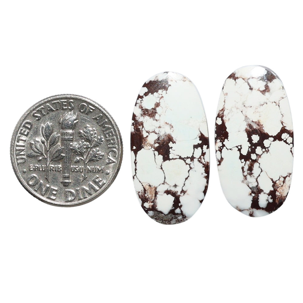 Wild Horse Jasper Pair 12.4x23.8x4 mm Oval Shape Polished Gemstone LS15-07529