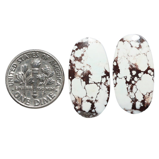 Wild Horse Jasper Pair 12.4x23.8x4 mm Oval Shape Polished Gemstone LS15-07529