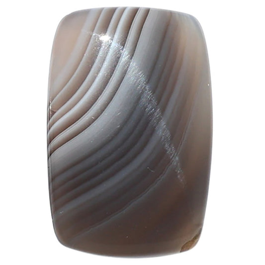 Black Botswana Agate 16x24.25x4.5 mm Baguette Shape Polished Gemstone LS150-08228