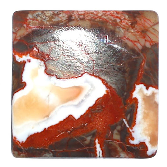 Money Agate 22.8x22.8x5 mm Baguette Shape Polished Gemstone LS151-08231