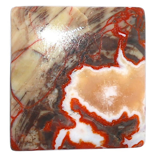 Money Agate 21.9x23x5.8 mm Baguette Shape Polished Gemstone LS151-08240