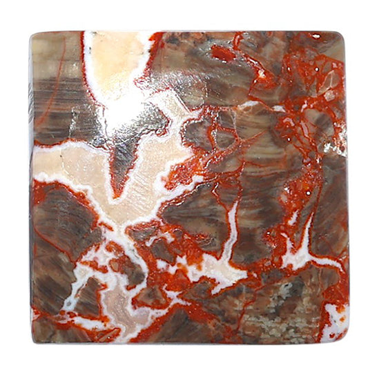 Money Agate 26.4x26.85x6 mm Baguette Shape Polished Gemstone LS151-08244