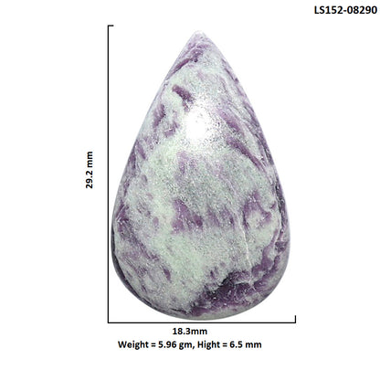 Kammererite 18.3x29.2x6.5 mm Pear Shape Polished Gemstone LS152-08290