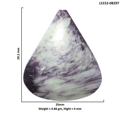 Kammererite 25x29.2x4 mm Heart Shape Polished Gemstone LS152-08297