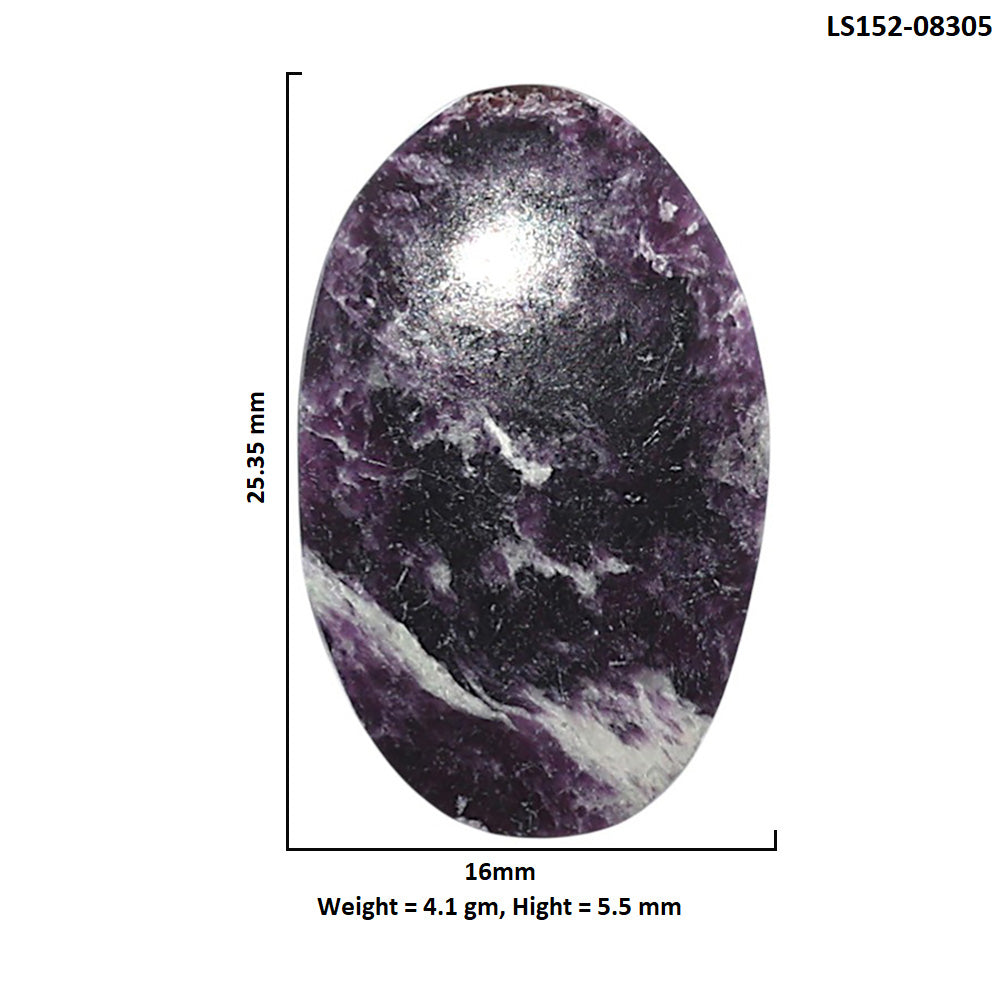 Kammererite 16x25.35x5.5 mm Oval Shape Polished Gemstone LS152-08305