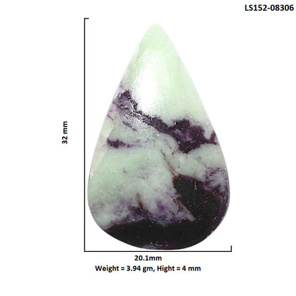 Kammererite 20.1x32x4 mm Pear Shape Polished Gemstone LS152-08306