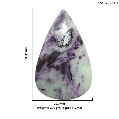 Kammererite 19.7x31.35x5.5 mm Pear Shape Polished Gemstone LS152-08307