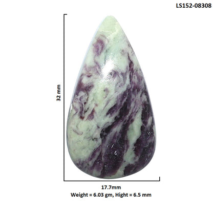 Kammererite 17.7x32x6.5 mm Pear Shape Polished Gemstone LS152-08308