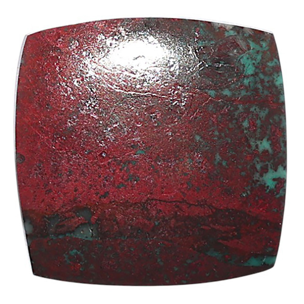 Sonora Sunrise - Cuprite Blood 24.4x24.4x4.4 mm Cushion Shape Polished Gemstone LS153-08310