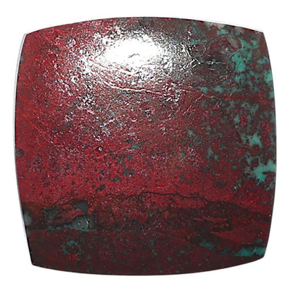 Sonora Sunrise - Cuprite Blood 24.4x24.4x4.4 mm Cushion Shape Polished Gemstone LS153-08310