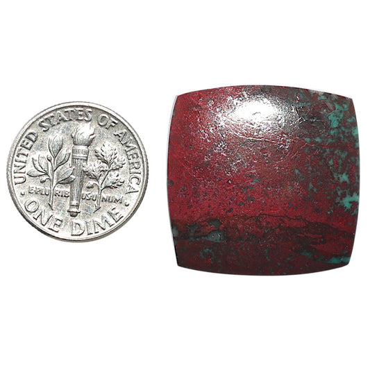 Sonora Sunrise - Cuprite Blood 24.4x24.4x4.4 mm Cushion Shape Polished Gemstone LS153-08310