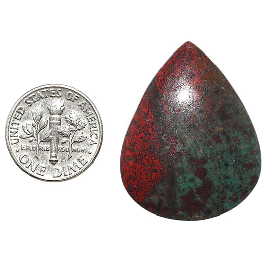Sonora Sunrise - Cuprite Blood 25.8x32.6x5.8 mm Pear Shape Polished Gemstone LS153-08315