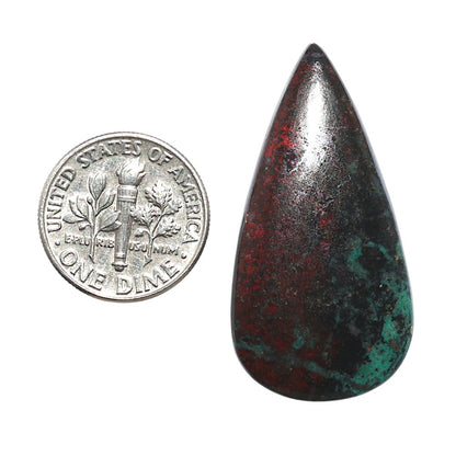 Sonora Sunrise - Cuprite Blood 19x37.3x5 mm Pear Shape Polished Gemstone LS153-08317