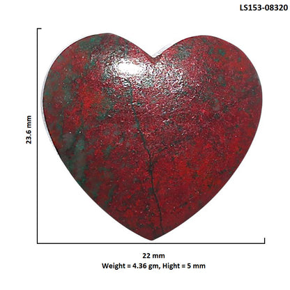 Sonora Sunrise - Cuprite Blood 22x23.6x5 mm Heart Shape Polished Gemstone LS153-08320