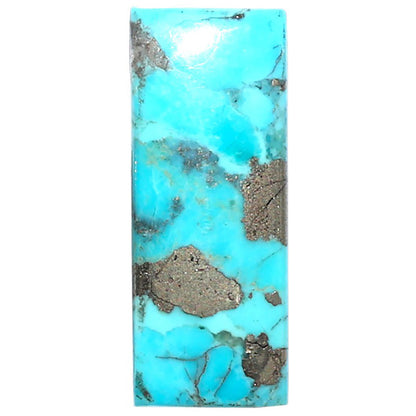 Kingman Turquoise With Pyrite 10.7x27.4x3.5 mm Baguette Shape Polished Gemstone LS154-08455