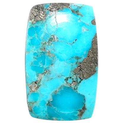 Kingman Turquoise With Pyrite 13.1x21x3 mm Cushion Shape Polished Gemstone LS154-08459