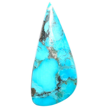 Kingman Turquoise With Pyrite 15.5x35x3.5 mm Fancy Shape Polished Gemstone LS154-08476
