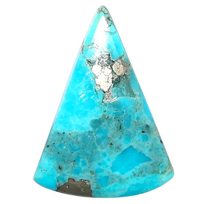 Kingman Turquoise With Pyrite 15.6x21.45x3 mm Fancy Shape Polished Gemstone LS154-08482