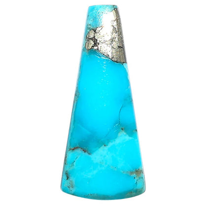 Kingman Turquoise With Pyrite 11.7x26.85x3 mm Fancy Shape Polished Gemstone LS154-08485