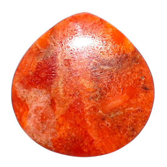 Red Sponge Coral 16x16x2.5 mm Heart Shape Polished Gemstone LS156-09131