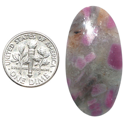 Ruby-In-Feldspar 17.8x34.6x5.5 mm Pear Shape Polished Gemstone LS157-09178