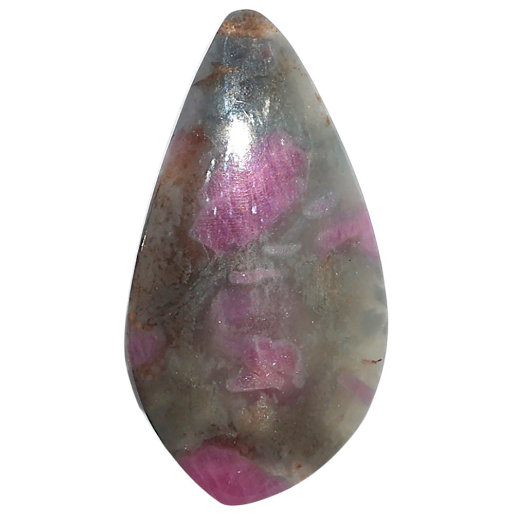 Ruby-In-Feldspar 19x35.5x5 mm Fancy Shape Polished Gemstone LS157-09179