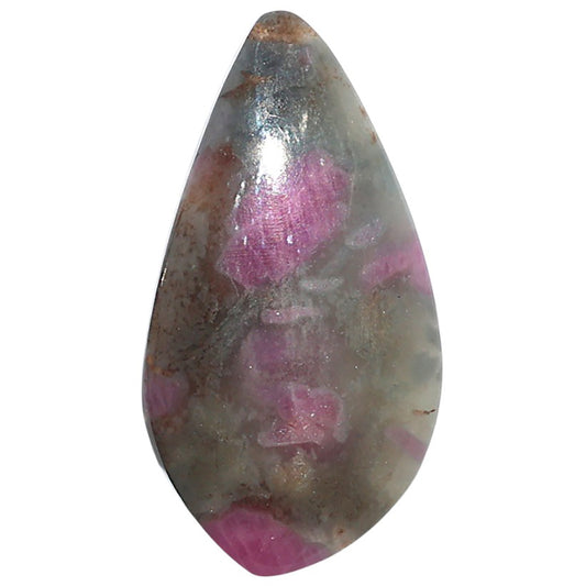 Ruby-In-Feldspar 19x35.5x5 mm Fancy Shape Polished Gemstone LS157-09179