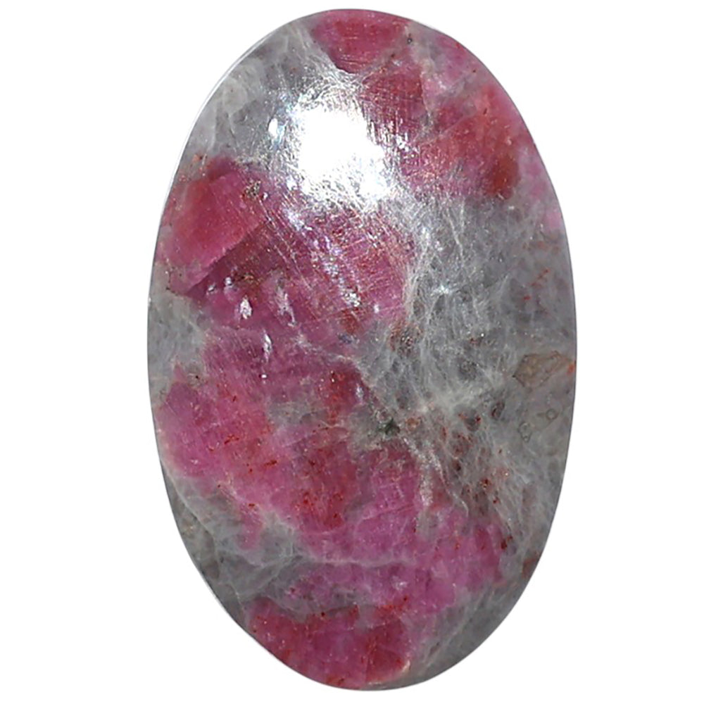 Ruby-In-Feldspar 19.2x30.5x5 mm Oval Shape Polished Gemstone LS157-09180