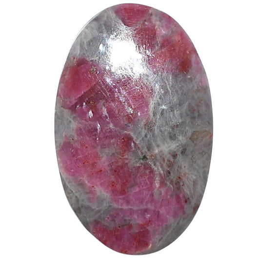 Ruby-In-Feldspar 19.2x30.5x5 mm Oval Shape Polished Gemstone LS157-09180