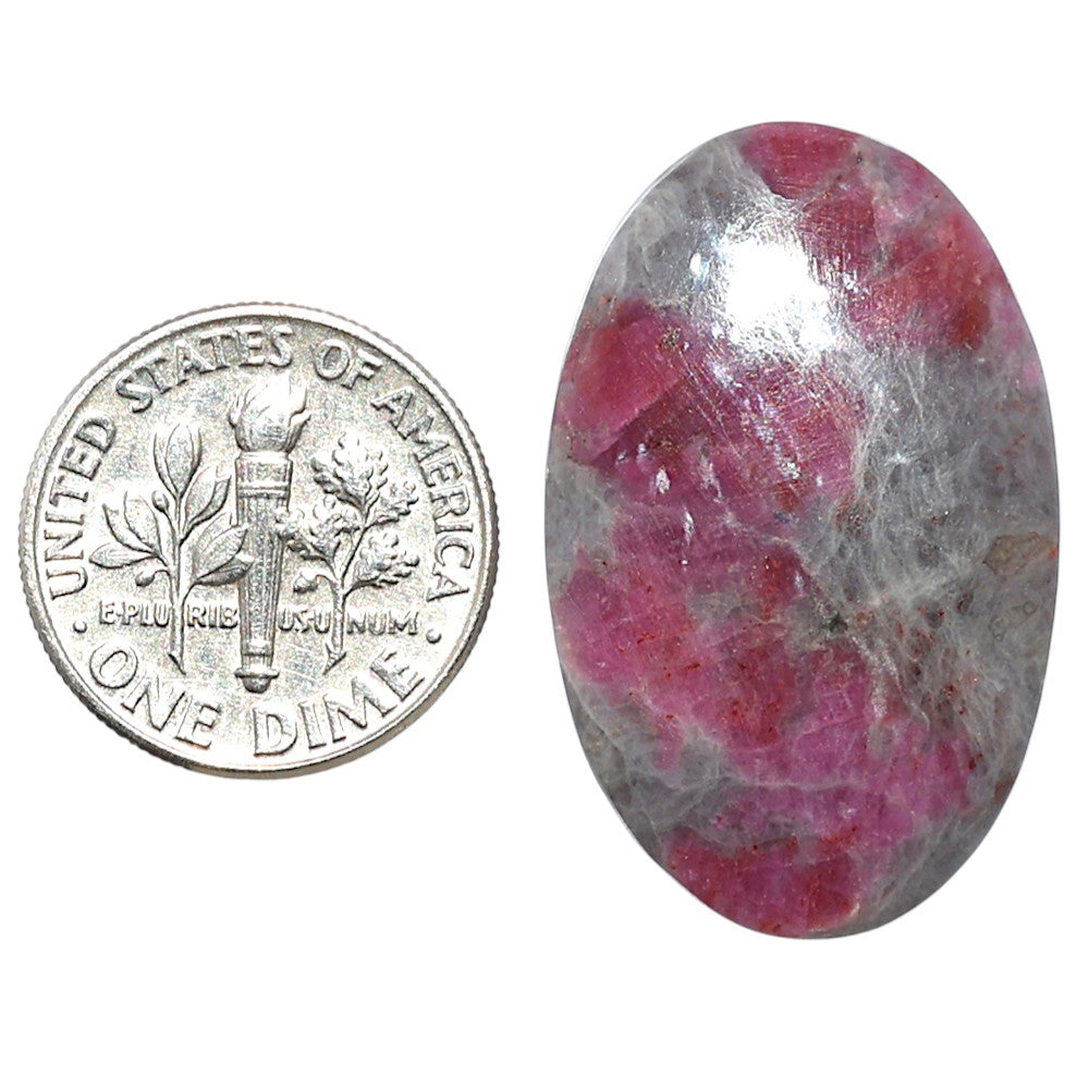 Ruby-In-Feldspar 19.2x30.5x5 mm Oval Shape Polished Gemstone LS157-09180