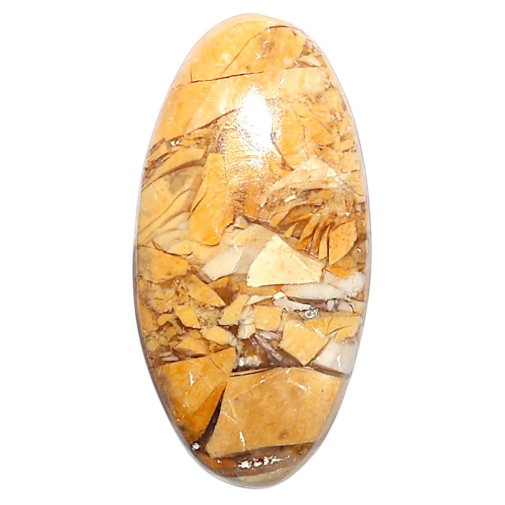 Natural Brecciated Mookaite 14.2x28.35x5.3 mm Oval Shape Polished Gemstone LS158-09186