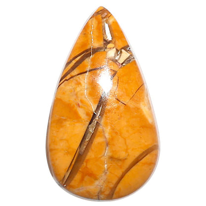 Natural Brecciated Mookaite 16.6x28.35x5.5 mm Pear Shape Polished Gemstone LS158-09190