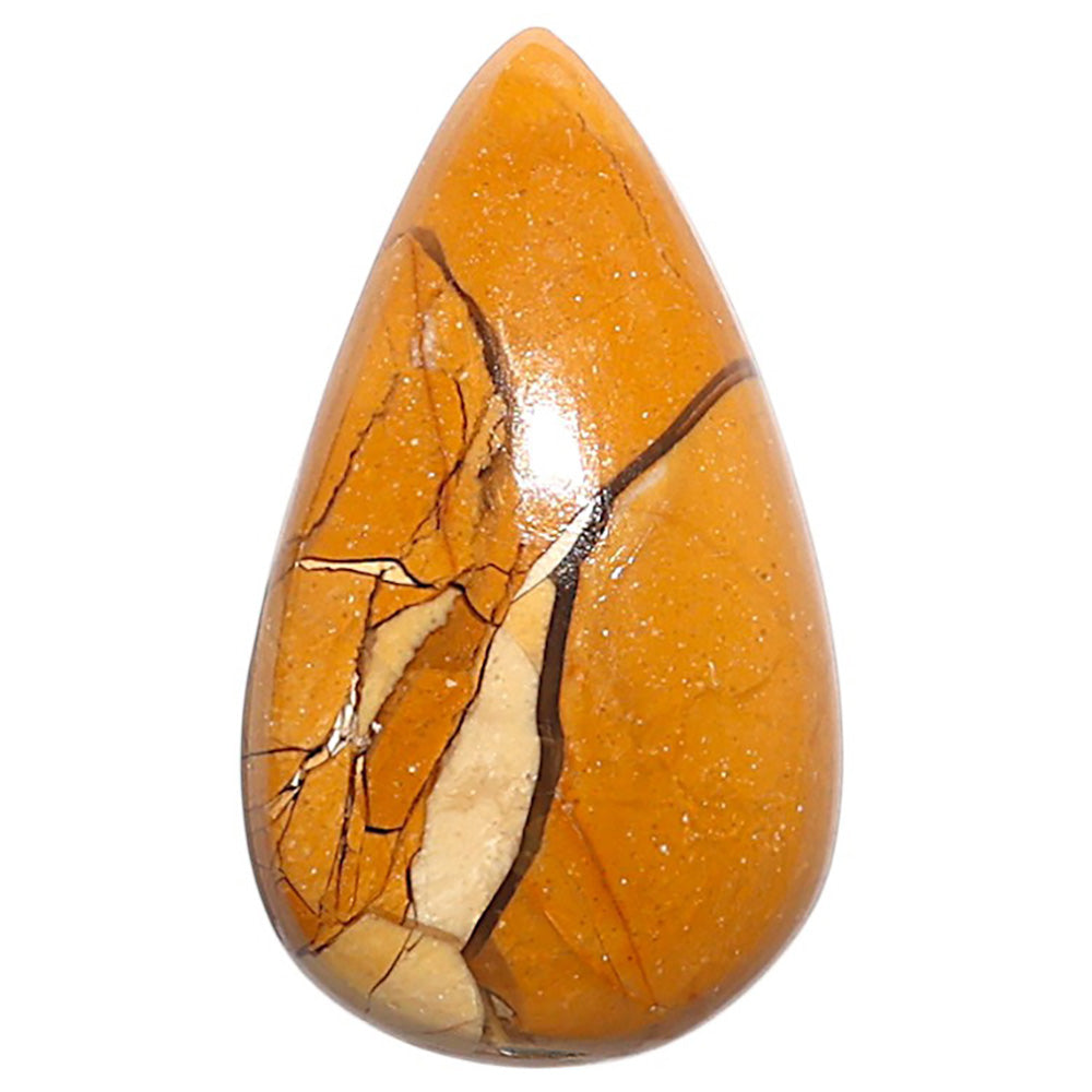 Natural Brecciated Mookaite 15.8x27.4x6 mm Pear Shape Polished Gemstone LS158-09194