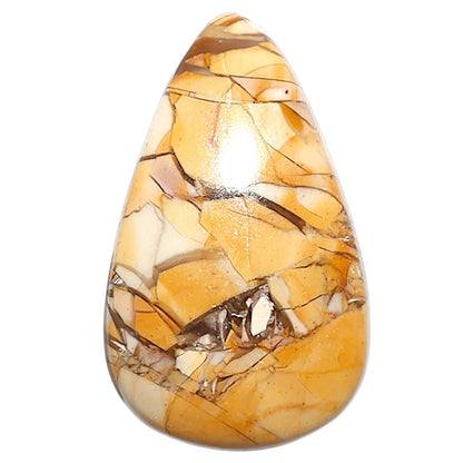 Natural Brecciated Mookaite 18x29.55x5.7 mm Pear Shape Polished Gemstone LS158-09197