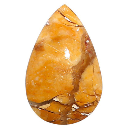 Natural Brecciated Mookaite 13.7x21.4x6 mm Pear Shape Polished Gemstone LS158-09201