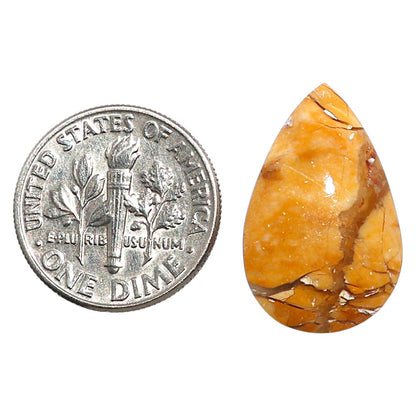 Natural Brecciated Mookaite 13.7x21.4x6 mm Pear Shape Polished Gemstone LS158-09201