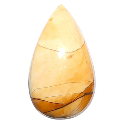 Natural Brecciated Mookaite 12.6x21.7x4.7 mm Pear Shape Polished Gemstone LS158-09203