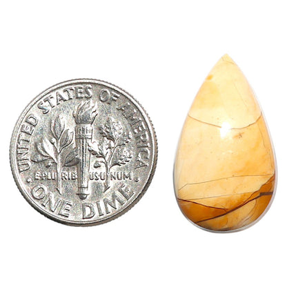 Natural Brecciated Mookaite 12.6x21.7x4.7 mm Pear Shape Polished Gemstone LS158-09203