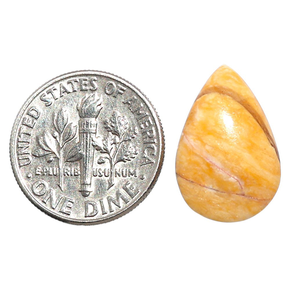Natural Brecciated Mookaite 12x18x6.4 mm Pear Shape Polished Gemstone LS158-09205