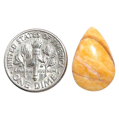 Natural Brecciated Mookaite 12x18x6.4 mm Pear Shape Polished Gemstone LS158-09205