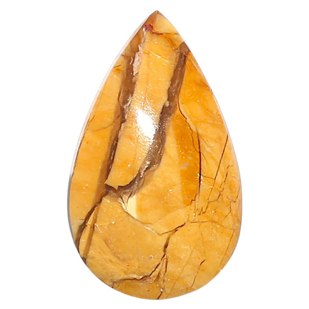 Natural Brecciated Mookaite 15.3x25.25x5.5 mm Pear Shape Polished Gemstone LS158-09207