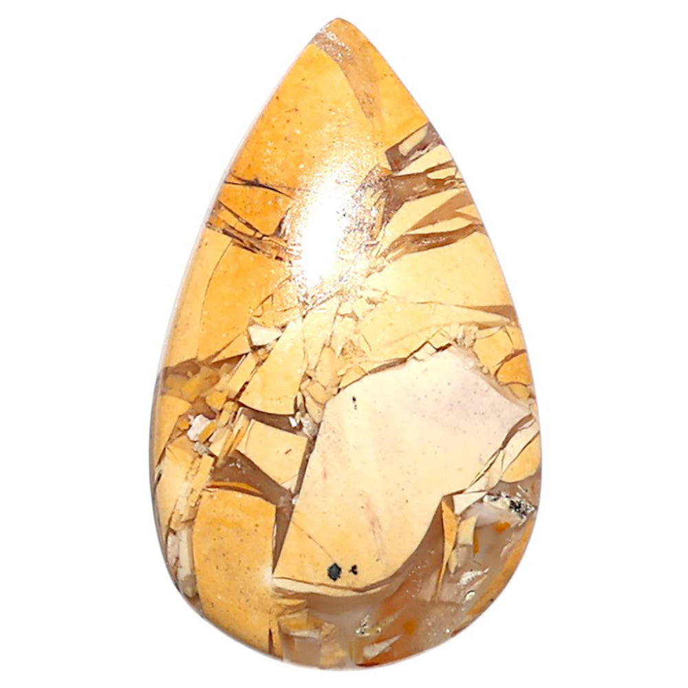Natural Brecciated Mookaite 17.7x29.4x4.5 mm Pear Shape Polished Gemstone LS158-09209