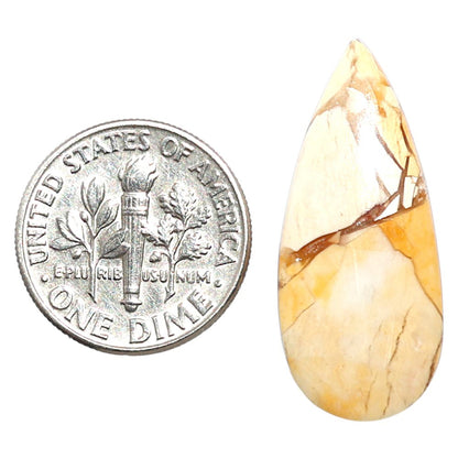 Natural Brecciated Mookaite 12.4x28.8x5 mm Pear Shape Polished Gemstone LS158-09215