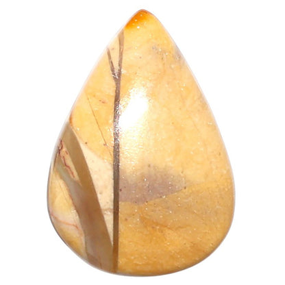 Natural Brecciated Mookaite 17.3x24.6x5.5 mm Pear Shape Polished Gemstone LS158-09217